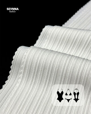 Kain rajutan ganda poliester daur ulang dengan gaya Jacquard dan lebar 160cm untuk pakaian yang sadar lingkungan