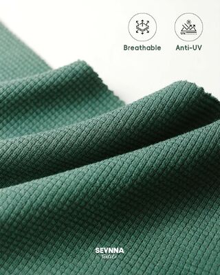 Kain renang bertekstur tinggi dengan 95% kapas organik dan 5% spandek untuk ketahanan warna yang tinggi