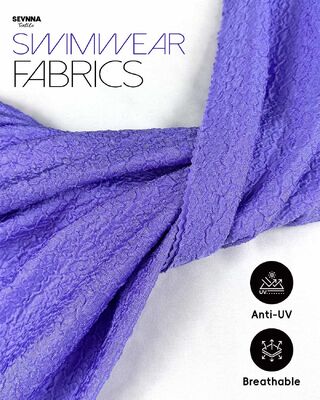 Nilon Daur Ulang 86% UPF 50+ Kain Renang Bertekstur 245gsm untuk Pakaian Renang Performa Tinggi dan Pakaian Atletik