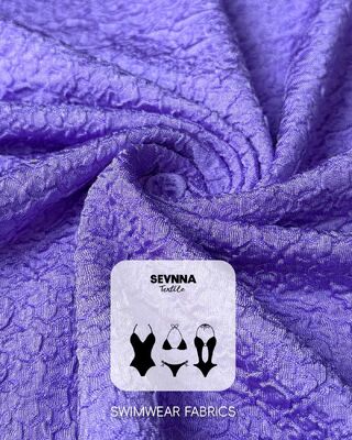 Nilon Daur Ulang 86% UPF 50+ Kain Renang Bertekstur 245gsm untuk Pakaian Renang Performa Tinggi dan Pakaian Atletik