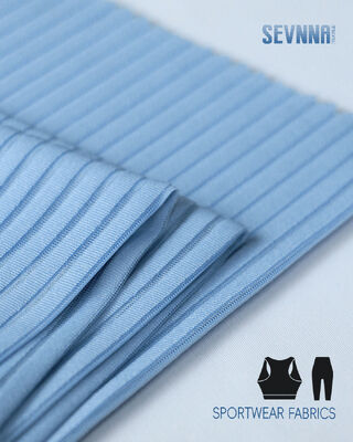 Kain pakaian renang ramah lingkungan dengan 90% poliester SD daur ulang + 10% spandek, tahan klorin dan cepat kering