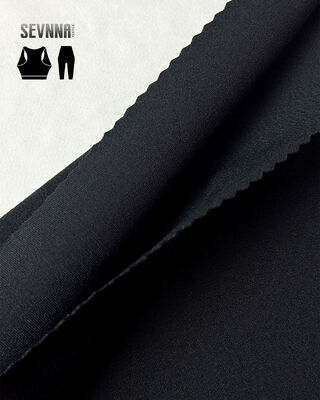 Kain Yoga 260gsm dengan Spandex Poliester Daur Ulang Anti Bau dan Elastis untuk Pakaian Aktif