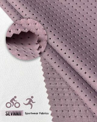 Kain lari UPF 50+ dengan berat 190 gsm dan jahitan flatlock untuk tekstil atletik berkinerja tinggi