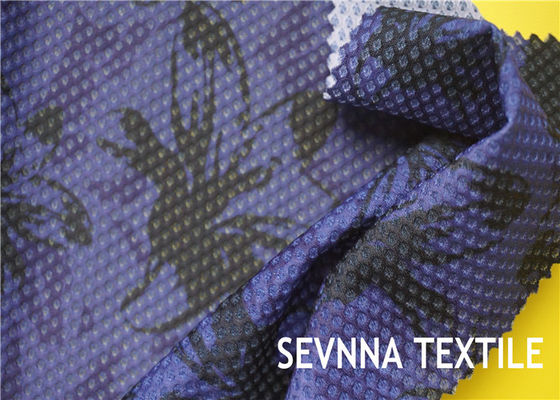 Semi Dull Bertekstur Kain Nylon Activewear Tekstil Dengan Strip Jacquard