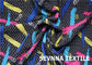 Warna Tinggi Nylon Lycra Swimwear Fabric Wicking Moisturing Untuk Halter Tops