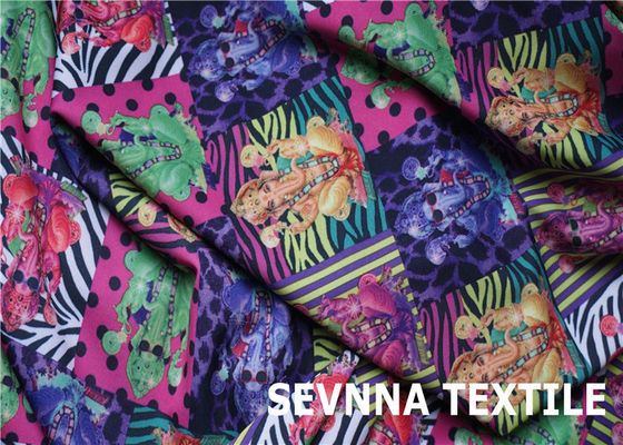 Pakaian Padat Nylon Spandex Fabric Rajut 160gsm - 180gsm