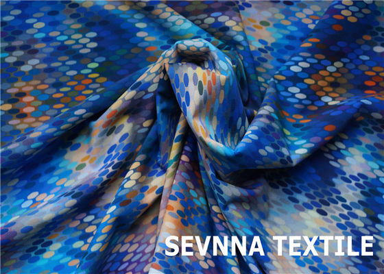 Rajutan Circular Recycled Swimwear Fabric Sentuhan Lembut Kenyamanan Tahan SPF 50 Tingkat