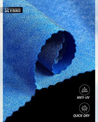 Kain Repreve dengan sirkulasi udara tinggi, cepat kering, perlindungan UV untuk pakaian renang dan pakaian aktif