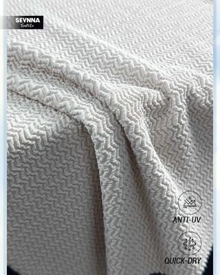 Kain Baju Renang Ramah Lingkungan dengan Elastisitas Dua Arah Lebar 130cm dan Berat 250gsm untuk Baju Renang Berkelanjutan