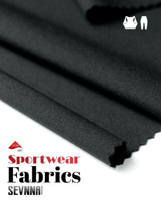 230GSM UPF 50+ Penyerapan Kelembapan NILIT Nylon 6.6 Lycra Fabric untuk Activewear SP7467