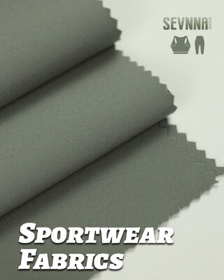 87% Nylon 13% Spandex Running Fabrics dengan UPF 50+ dan Breathable Mesh untuk Tekstil Olahraga