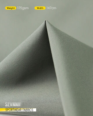87% Nylon 13% Spandex Running Fabrics dengan UPF 50+ dan Breathable Mesh untuk Tekstil Olahraga