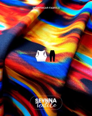 260gsm Ketahanan Warna Kain Spandex Polyester 2-5 Grade dengan Panjang Disesuaikan untuk Pakaian Aktif dan Pakaian Renang
