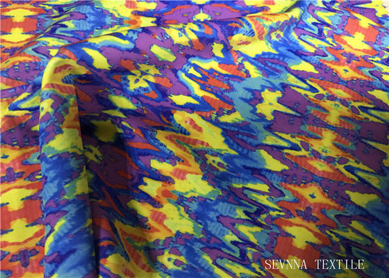 Mikro Polyester Elastan Yoga Memakai Kain Sensitif Microfibre Naungan Kusam Penuh
