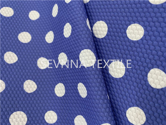 Kain Pakaian Renang Daur Ulang Polka Dot Ketahanan Klorin Cepat Kering