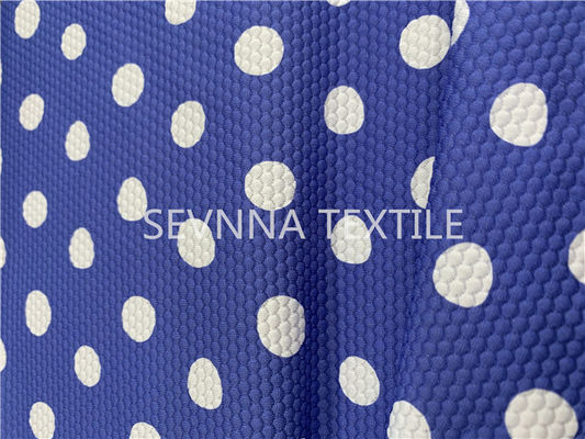 Kain Pakaian Renang Daur Ulang Polka Dot Ketahanan Klorin Cepat Kering