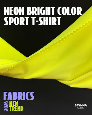 Kuning 152cm Lebar Polyester Spandex Kain Dengan Elastisitas Tinggi