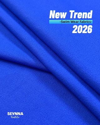 270gm Bahan Kain Rintisan Ganda Rincian 93% Nylon Daur Ulang 7% Spandex untuk Pakaian Berkelanjutan dan Nyaman
