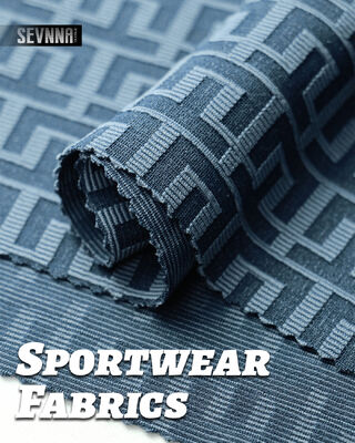 High Density Double Knit Fabric dengan Berat 380gm dan Lebar 135cm untuk Pakaian Musim Panas/Musim Gugur yang Ramah Lingkungan