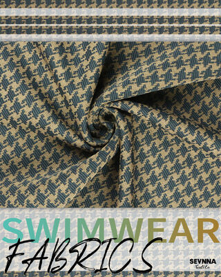 Kain renang bertekstur cepat kering dengan berat 370gm dan lebar 135cm untuk pakaian renang berkinerja tinggi