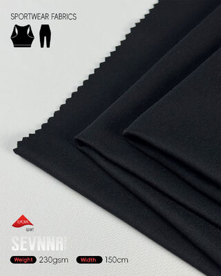 Pernafasan yang baik Kain Lycra dengan Kelembaban Wicking dan Elastisitas Tinggi untuk Pakaian Aktif dan Celana Yoga