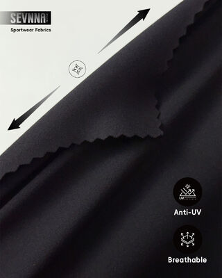 75% Nilon + 25% Spandex Kain Rajut Pakaian Aktif dengan Sirkulasi Udara Tinggi dan Cepat Kering untuk Tekstil Kain Pakaian Olahraga