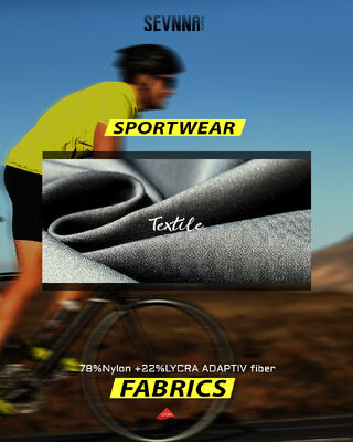 Kain Lycra Elastis Tinggi dengan Penyerapan Kelembapan, Perlindungan UV, dan Kenyamanan Ringan untuk Pakaian Aktif
